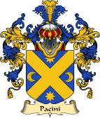 Italian Family Coat of Arms (v.25a) Pacini