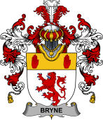 Irish Family Coat of Arms (v.25b) Bryne or Brinn