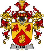 Irish Family Coat of Arms (v.25b) Becket