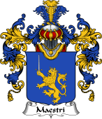 Italian Family Coat of Arms (v.25b) Maestri