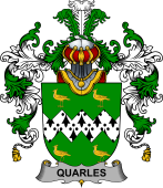Irish Family Coat of Arms (v.25b) Quarles