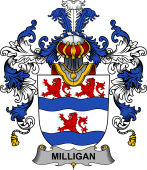 Irish Family Coat of Arms (v.25b) Milligan