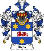 Italian Family Coat of Arms (v.25b) Ricca