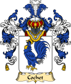 French Family Coat of Arms (v.25) Cochet