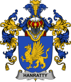 Irish Family Coat of Arms (v.25b) Hanratty or O'Hanraghty
