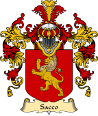 Italian Family Coat of Arms (v.25a) Sacco