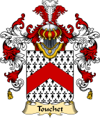 French Family Coat of Arms (v.25) Touchet