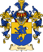 Italian Family Coat of Arms (v.25a) Greco