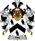 Irish Family Coat of Arms (v.25b) Finn or O'Finn