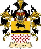 Italian Family Coat of Arms (v.25a) Porcara