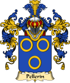 French Family Coat of Arms (v.25) Pellerin