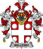 Irish Family Coat of Arms (v.25b) Wellesby