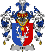 Irish Family Coat of Arms (v.25b) Legg or Legge