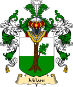 Italian Family Coat of Arms (v.25a) Milani