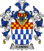 Irish Family Coat of Arms (v.25b) Fleming