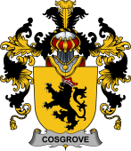 Irish Family Coat of Arms (v.25b) Cosgrove or O'Cosgrave