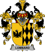 Irish Family Coat of Arms (v.25b) Lombard