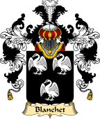 French Family Coat of Arms (v.25) Blanchet