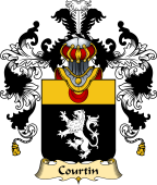 French Family Coat of Arms (v.25) Courtin