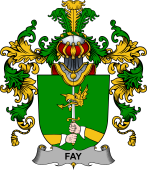Irish Family Coat of Arms (v.25b) Fay or O'Fee