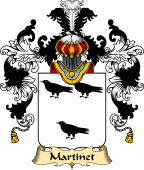 French Family Coat of Arms (v.25) Martinet