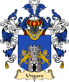 Italian Family Coat of Arms (v.25a) Ungaro