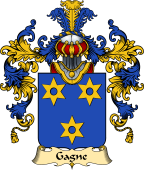 French Family Coat of Arms (v.25) Gagne