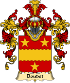 French Family Coat of Arms (v.25) Boudet