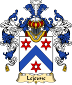 French Family Coat of Arms (v.25) Jeune (le)
