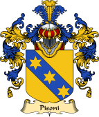 Italian Family Coat of Arms (v.25a) Pisoni