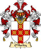Irish Family Coat of Arms (v.25a) O'Hurley