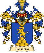 Italian Family Coat of Arms (v.25a) Passarini