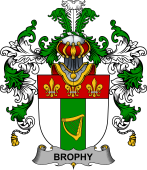 Irish Family Coat of Arms (v.25b) Brophy or O'Brophy