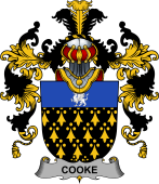 Irish Family Coat of Arms (v.25b) Cooke