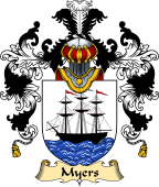 Irish Family Coat of Arms (v.25a) Myers