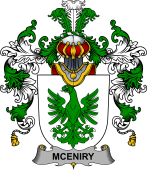 Irish Family Coat of Arms (v.25b) McEniry or McEnery