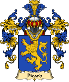 French Family Coat of Arms (v.25) Picard