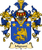 Italian Family Coat of Arms (v.25a) Mignani