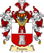 Italian Family Coat of Arms (v.25a) Pavone