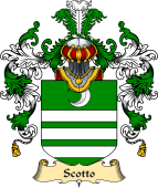 Italian Family Coat of Arms (v.25a) Scotto