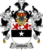 Irish Family Coat of Arms (v.25b) Jordan