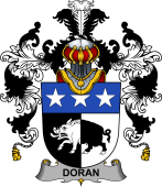 Irish Family Coat of Arms (v.25b) Doran or O'Doran