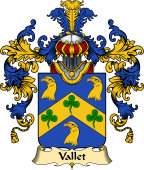 French Family Coat of Arms (v.25) Vallet (du)