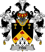Irish Family Coat of Arms (v.25b) Fyan or Faghan