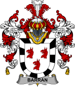 Irish Family Coat of Arms (v.25b) Barran