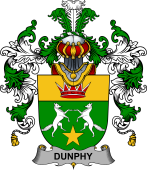 Irish Family Coat of Arms (v.25b) Dunphy (Middle Temple - Burke's)