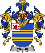 Irish Family Coat of Arms (v.25b) Wallis