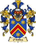 Irish Family Coat of Arms (v.25a) O'Millea or Milley
