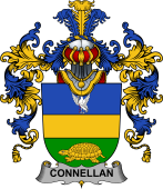 Irish Family Coat of Arms (v.25b) Connellan or O'Connellan