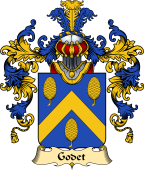 French Family Coat of Arms (v.25) Godet